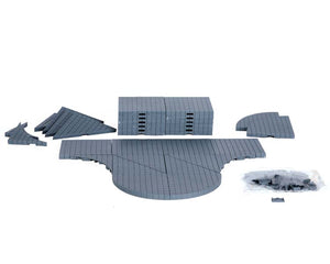 Lemax Village Collection Plaza System (Grey, Variety) - 32 pcs #64099